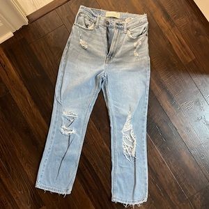 Ankle Straight Ultra High Rise